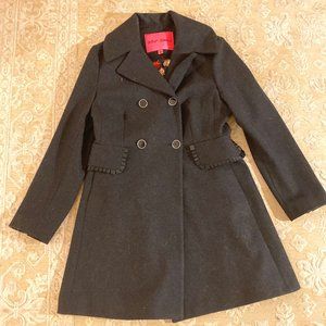 Betsy Johnson Black Coat